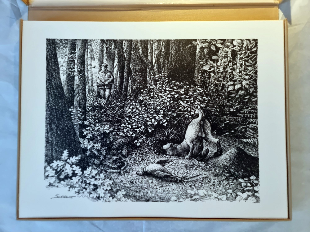 "CHASSE" de Claude SERRE- Editions Glénat 1994 COFFRET ORIGINAL épreuve d'artiste signée tirage 400 exemplaires – Image 8