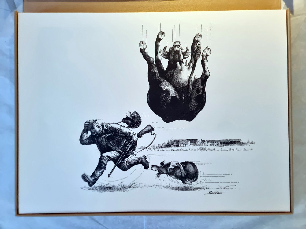"CHASSE" de Claude SERRE- Editions Glénat 1994 COFFRET ORIGINAL épreuve d'artiste signée tirage 400 exemplaires – Image 9