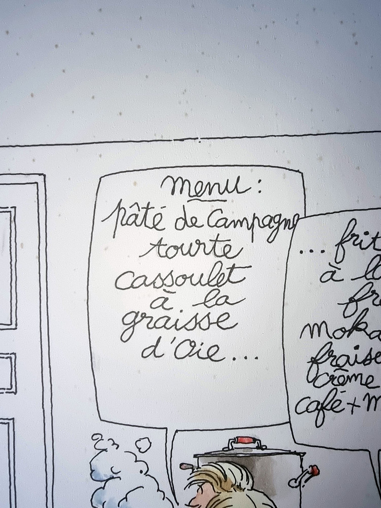 "MENU ENFANTS" Planche Originale signée Claude Serre publiée en 1994 (taille totale 25 x 32 cm) dans "petit livre de cuisine l'usage de mon mec" éditions Glénat – Image 4