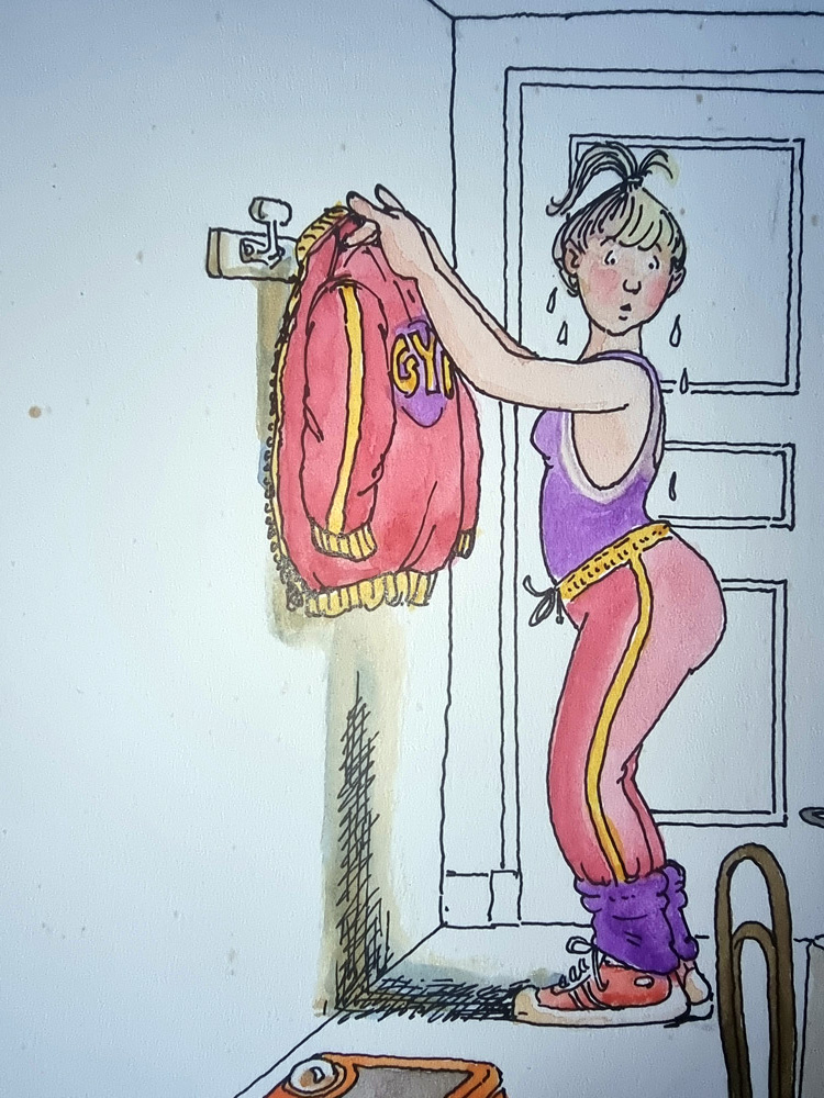 "MENU ENFANTS" Planche Originale signée Claude Serre publiée en 1994 (taille totale 25 x 32 cm) dans "petit livre de cuisine l'usage de mon mec" éditions Glénat – Image 3
