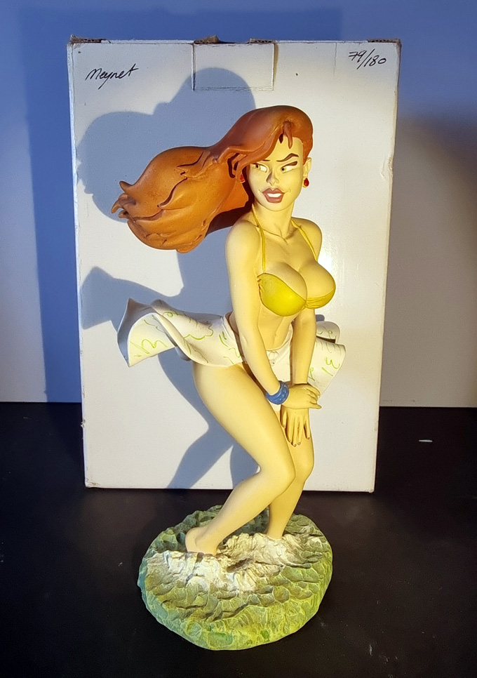MEYNETTE - PIN-UP COTE D'AZUR - Attakus version USA - statuette 180 exemplaires résine 20 cm / 2003
