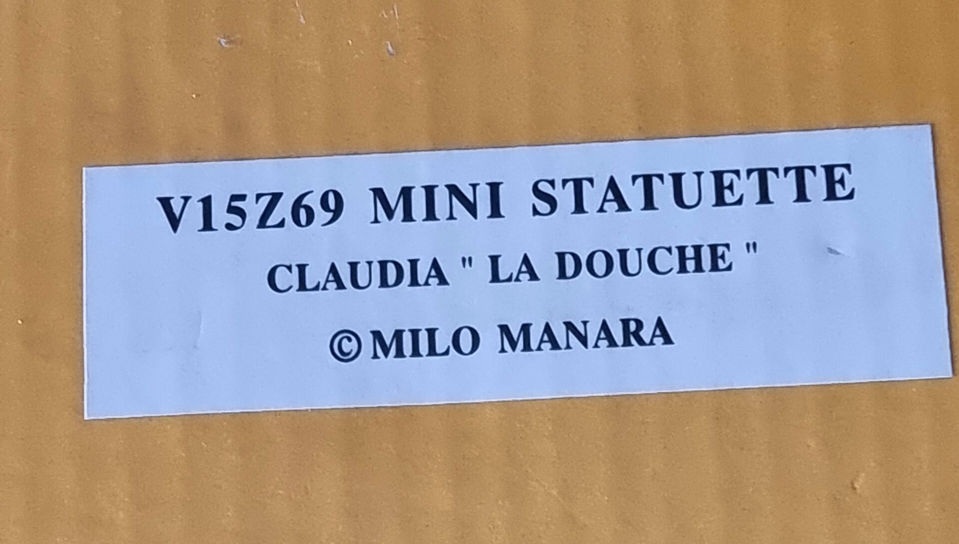 Milo Manara / Claudia SOUS LA DOUCHE / STATUETTE RESINE 23 CM / démons et merveilles année 2004 – Image 8