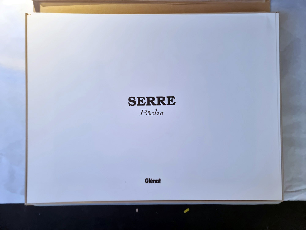"PÊCHE" de Claude SERRE- Editions Glénat 1994 COFFRET ORIGINAL épreuve d'artiste signée tirage 400 exemplaires – Image 2