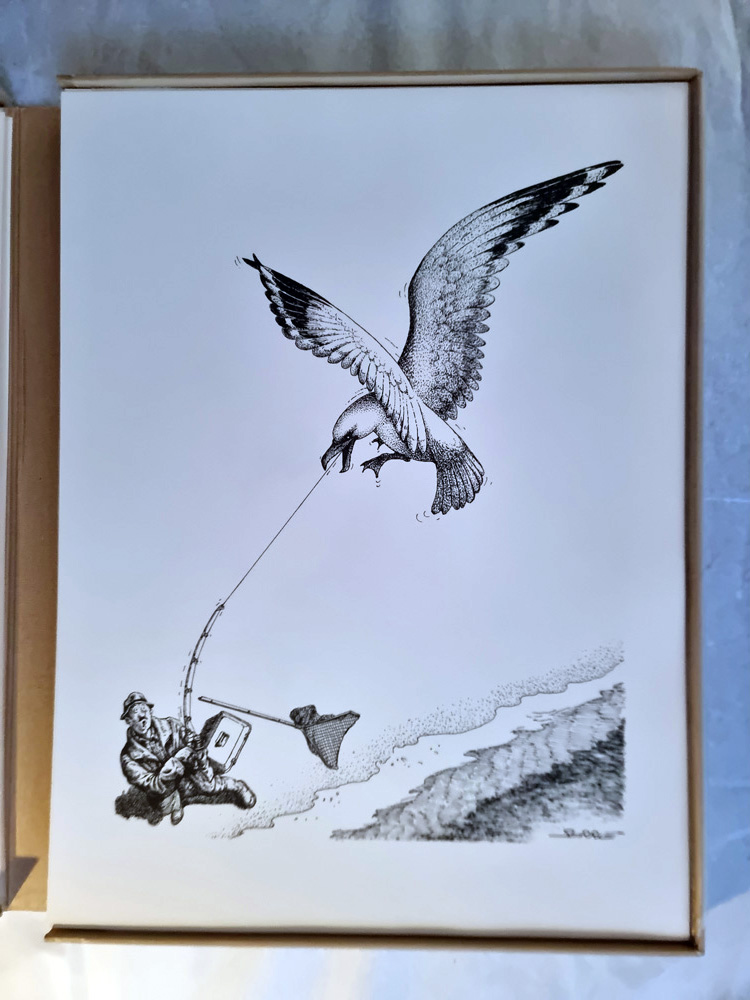 "PÊCHE" de Claude SERRE- Editions Glénat 1994 COFFRET ORIGINAL épreuve d'artiste signée tirage 400 exemplaires – Image 12