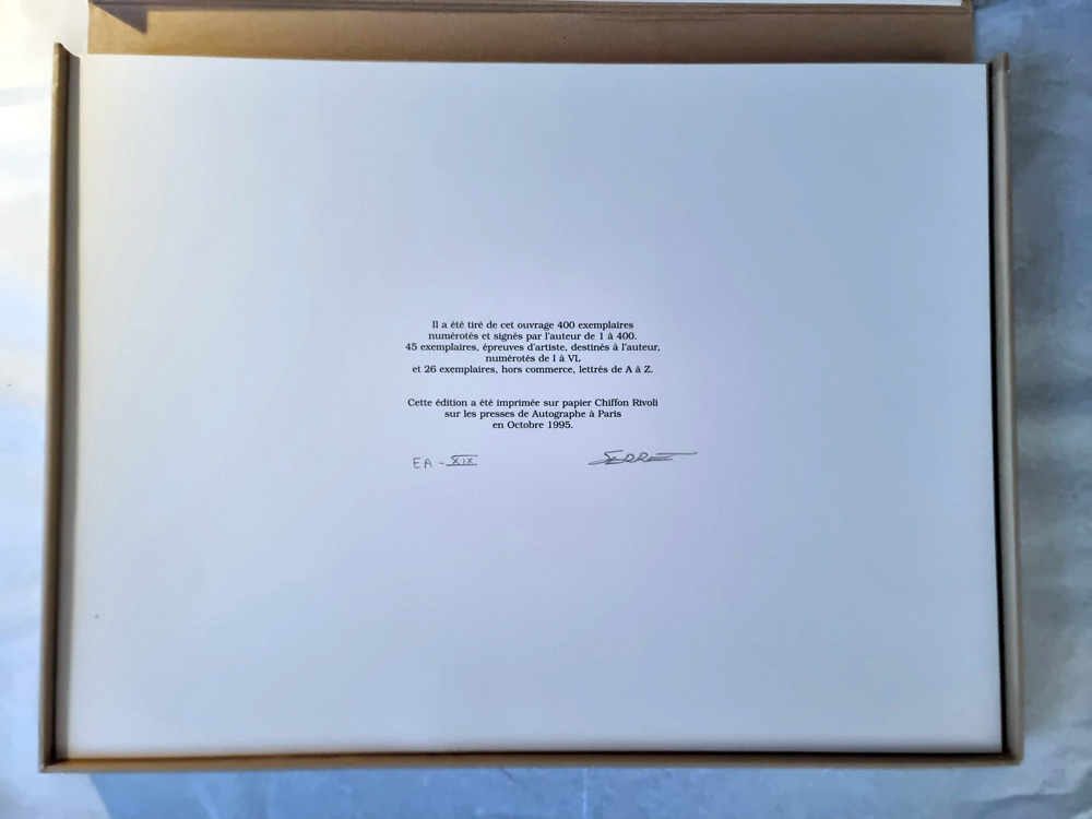 "PÊCHE" de Claude SERRE- Editions Glénat 1994 COFFRET ORIGINAL épreuve d'artiste signée tirage 400 exemplaires – Image 15