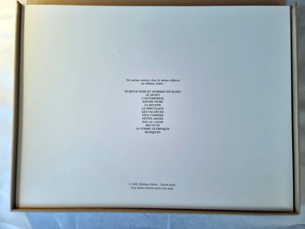 "PÊCHE" de Claude SERRE- Editions Glénat 1994 COFFRET ORIGINAL épreuve d'artiste signée tirage 400 exemplaires – Image 16