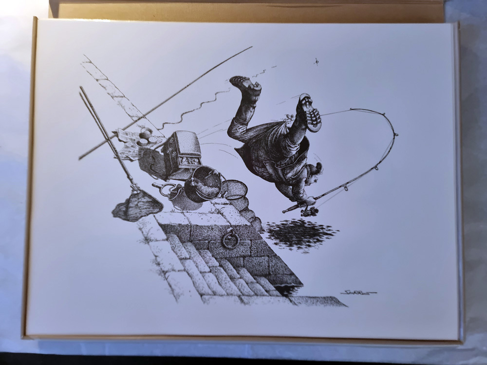 "PÊCHE" de Claude SERRE- Editions Glénat 1994 COFFRET ORIGINAL épreuve d'artiste signée tirage 400 exemplaires – Image 7
