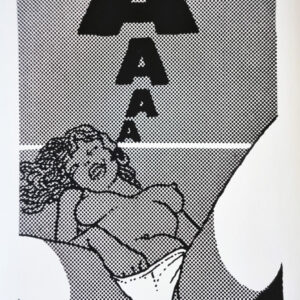 "AAA" Tirage sur papier d'art 1981 d'après un dessin e BARBE André François (1936-2014) 60 x 40 cm