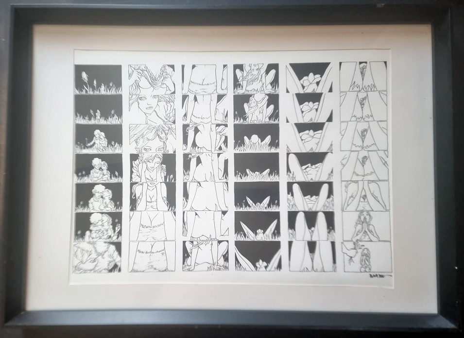 "amour nature" Tirage sur papier d'art 1981 d'après un dessin e BARBE André François (1936-2014) 60 x 40 cm – Image 22