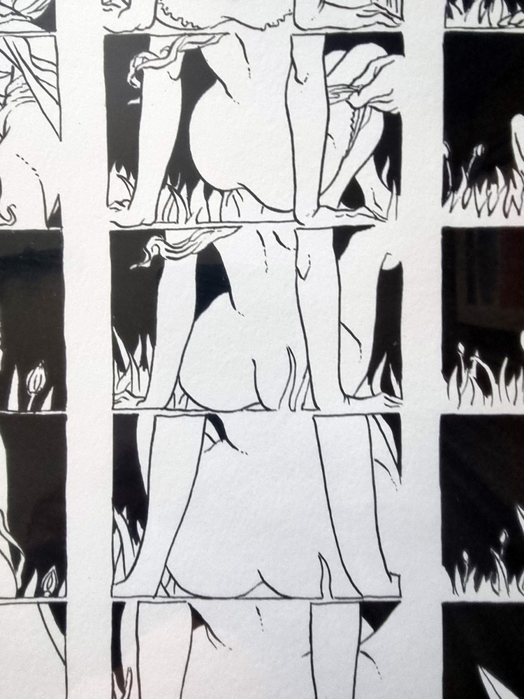 "amour nature" Tirage sur papier d'art 1981 d'après un dessin e BARBE André François (1936-2014) 60 x 40 cm – Image 10