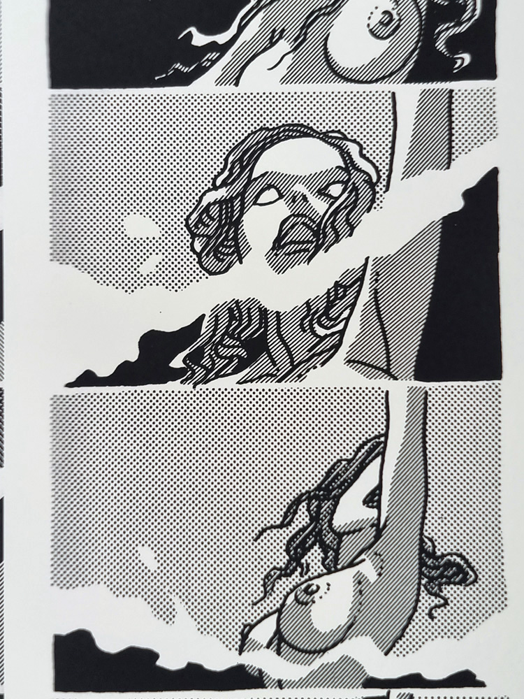 "pilule érotique" Tirage sur papier d'art 1981 d'après un dessin e BARBE André François (1936-2014) 60 x 40 cm – Image 14