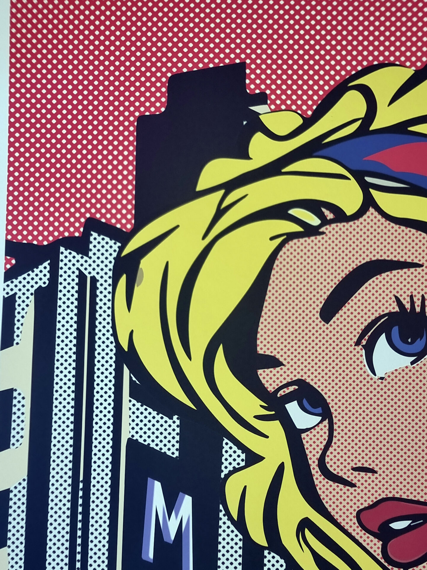 Tushikuni (1973) - XL INKED PIN-UP (Roy Lichtenstein vs Kuni) 60 x 80 cm signed – Image 5