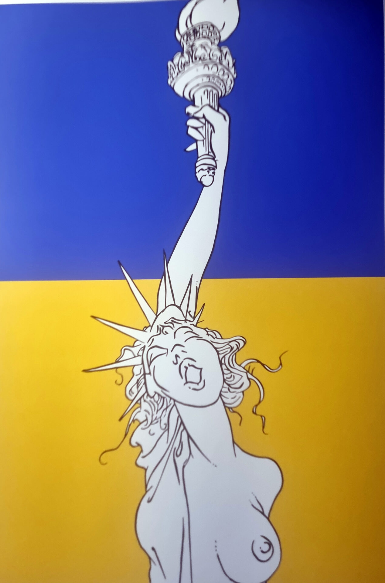 Libertine Ukraine edition Tribute to André François Barbe by Tushikuni lilted 10 ex 2026 real pigment giclée on art paper 61 x 42 cm detail 1