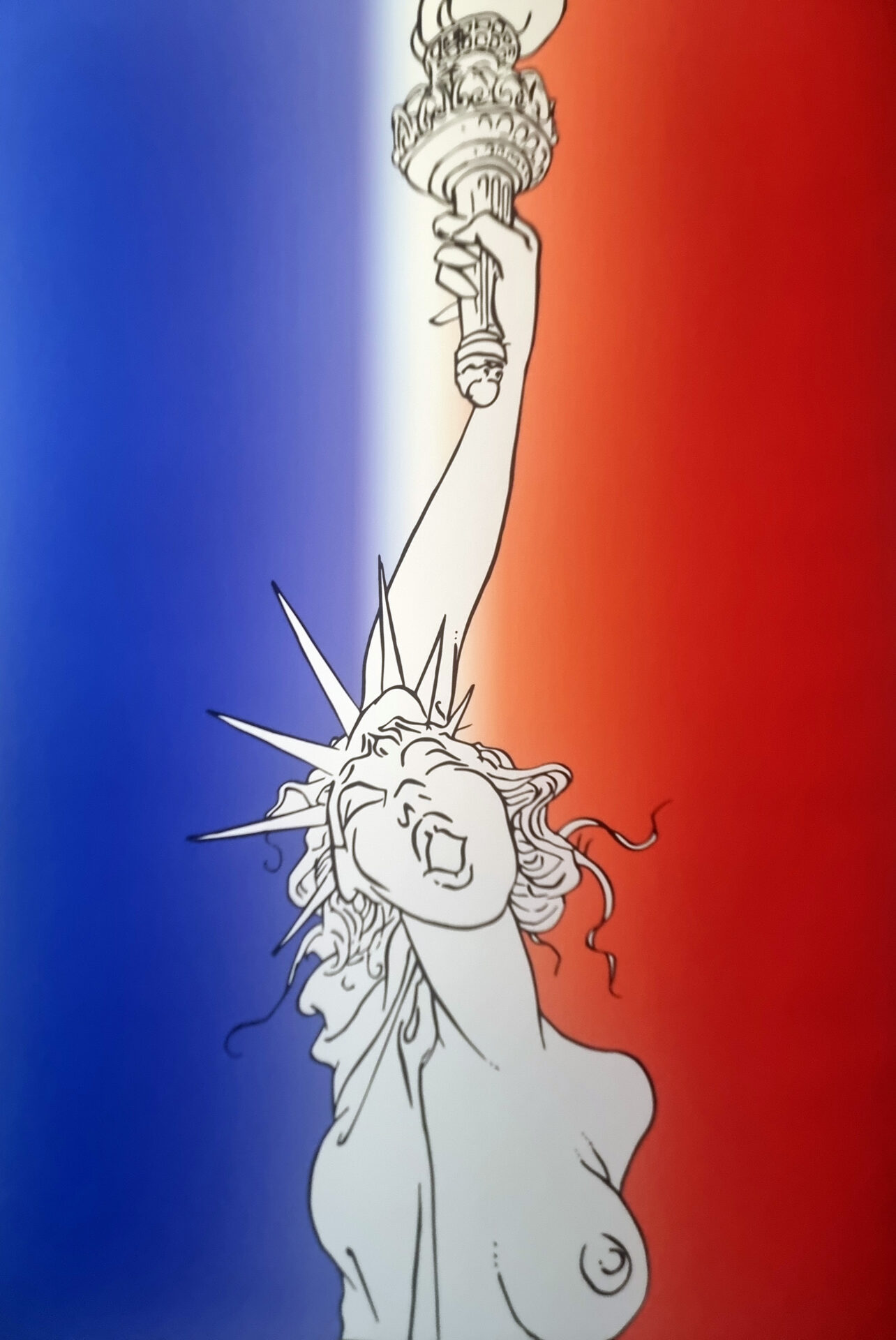 Libertine french edition Tribute to André François Barbe by Tushikuni lilted 10 ex 2026 real pigment giclée on art paper 61 x 42 cm detail 1