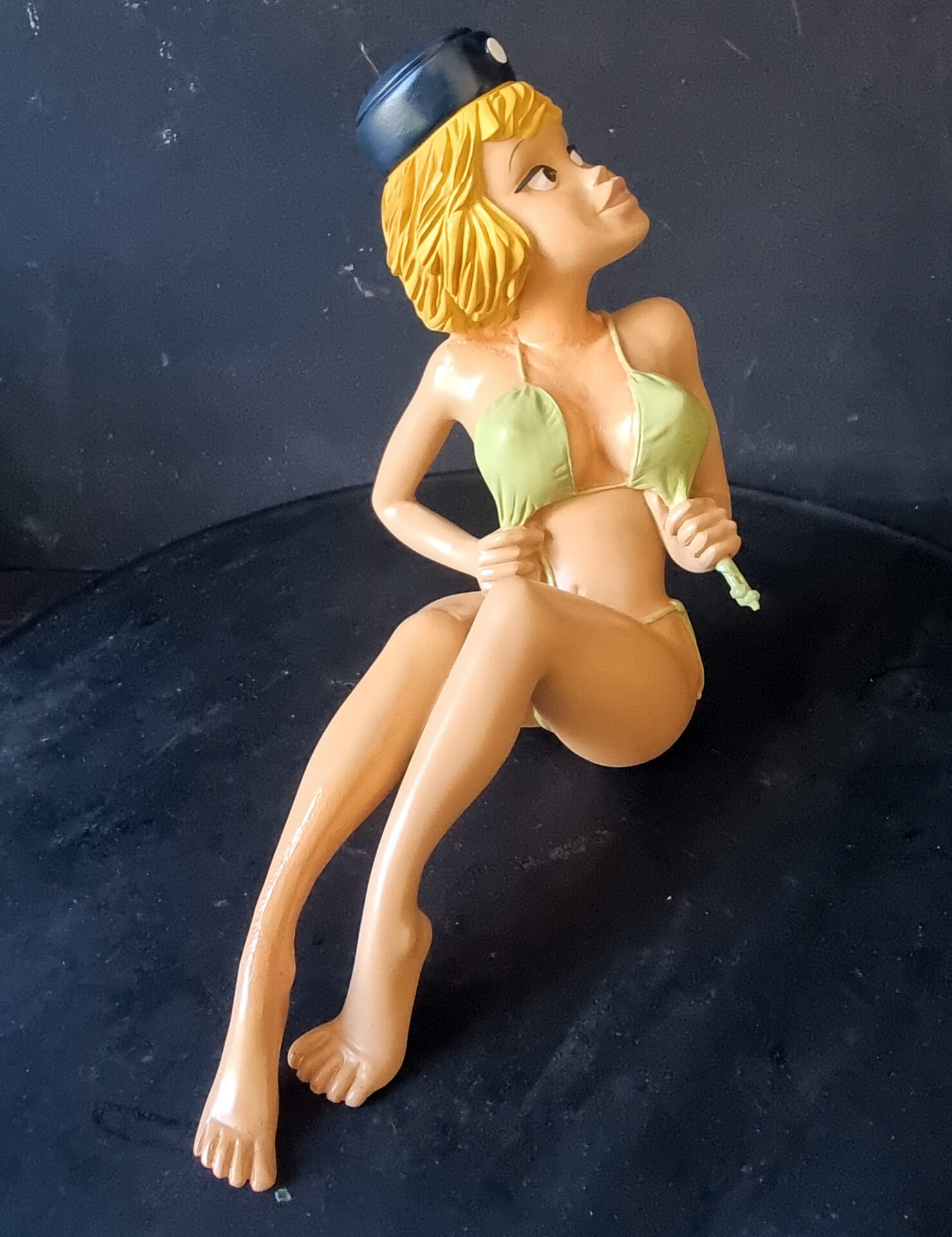 LEBLON DELIENNE Figurine restaurée d'après Walthéry "Natacha - En maillot de bain" année 1999 tirage 500 exemplaires avec boite et certificat – Image 6