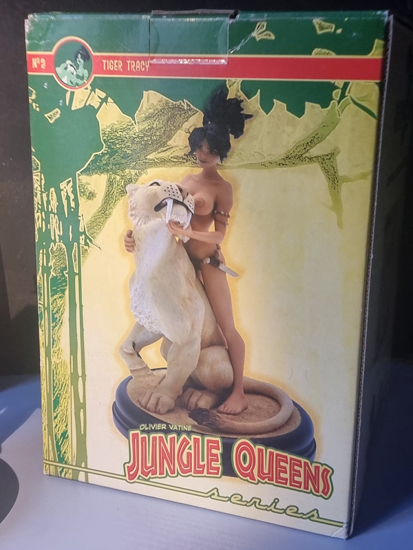 TIGER TRACY " Jungle queen" - statuette résine ATTAKUS / d'après Olivier Vatine année 2008 avec boite parfait état – Image 2